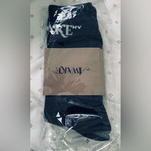 Awake Winter Socks — black cotton